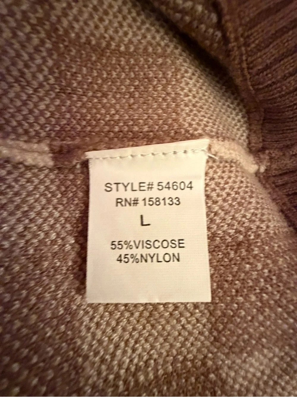 Staccato Cream and Brown Checker Crewneck Sweater
